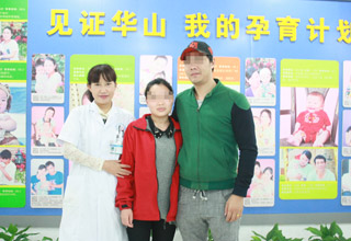 吴婷夫妇与朱春桂医生